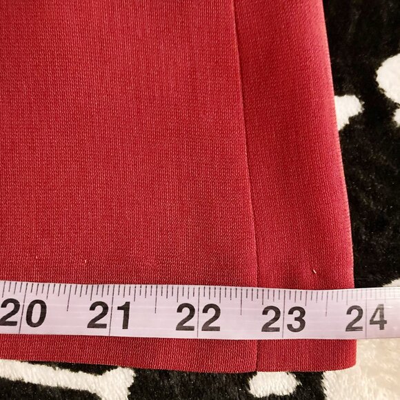 GERRY WEBER Vintage dusty red maxi pencil skirt 1990s 2000s XS SMALL long skirt - Picture 9 of 16